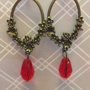 Antiqued Bronze Chandelier earrings